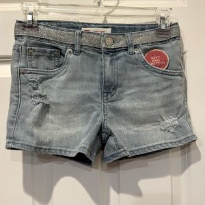 NWT!  Levi’s girls soft and stretchy shorty jean shorts - size 12 regular